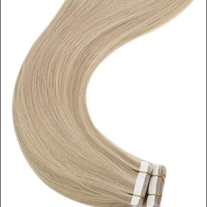 Description: Tapes lie flat to the head and are reusable, but not suitable for thick or oily hair.