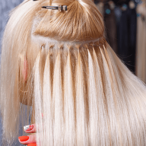 Description: Individual extensions applied with nano or micro rings, not suitable for excessively shedding hair or metal allergies.